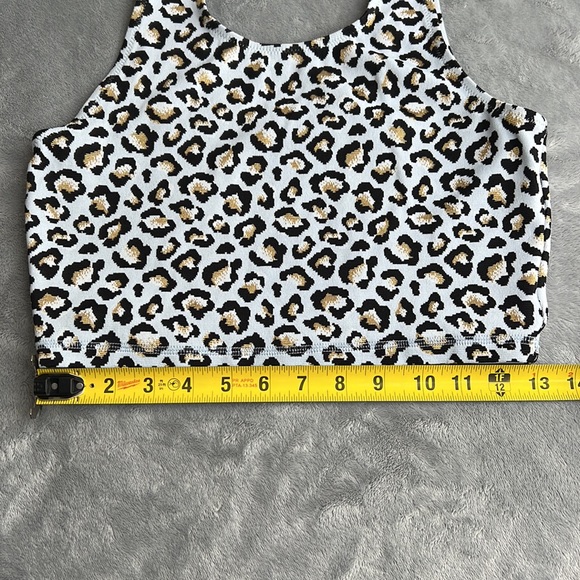 The Upside Ice Leopard Crop Top Size 8 - Picture 9 of 12